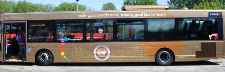 Trent Barton Volvo B7RLE Wright Eclipse Centenary 724